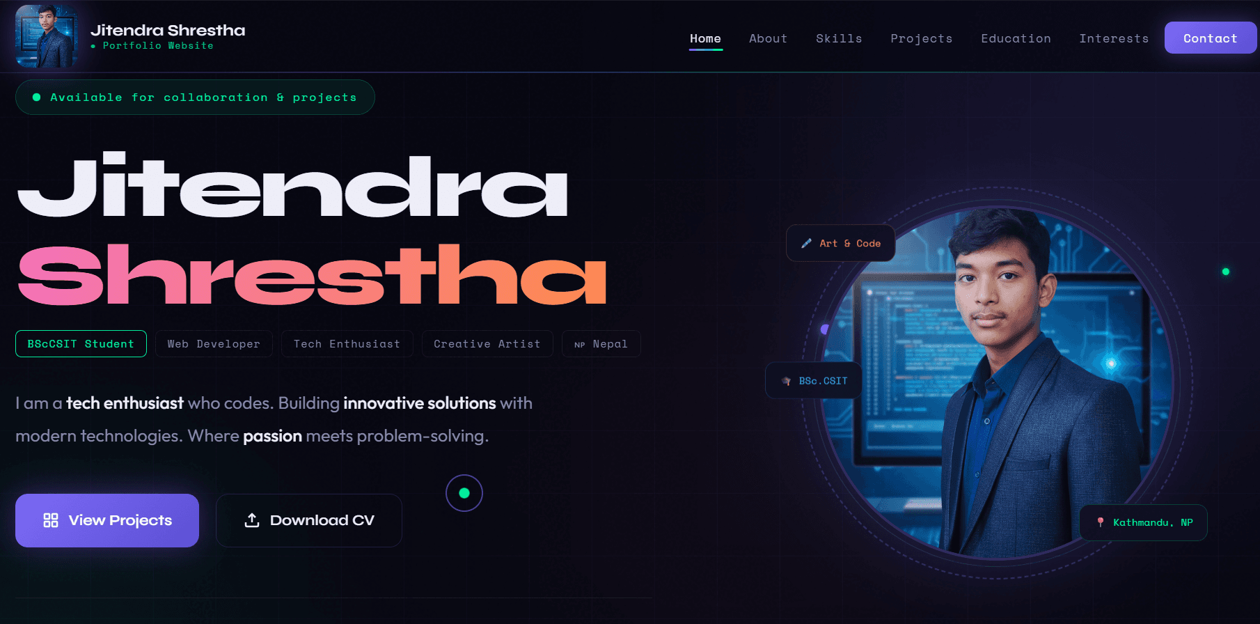 Personal Portfolio Website